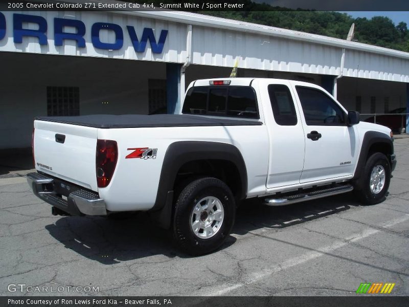 Summit White / Sport Pewter 2005 Chevrolet Colorado Z71 Extended Cab 4x4