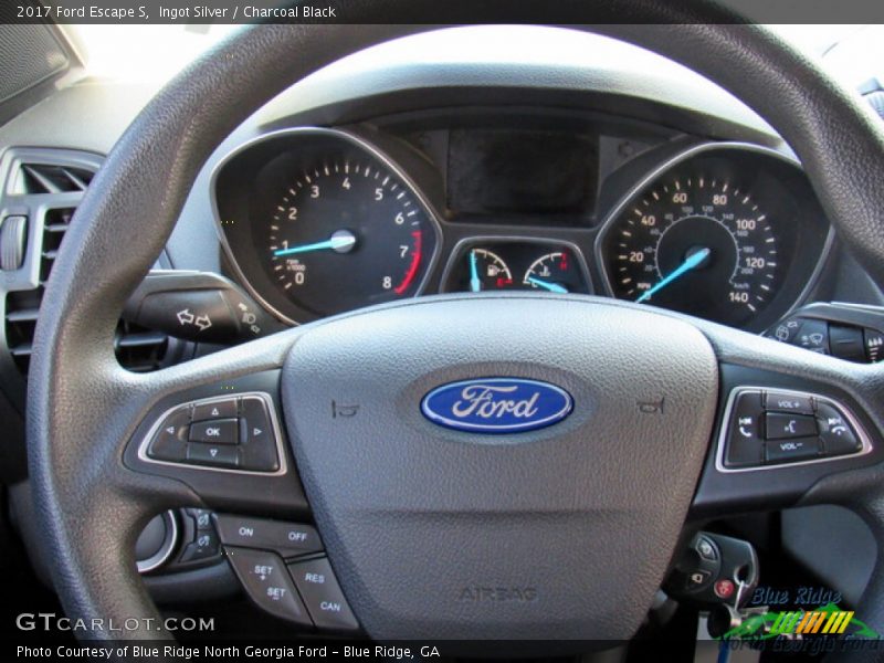 Ingot Silver / Charcoal Black 2017 Ford Escape S