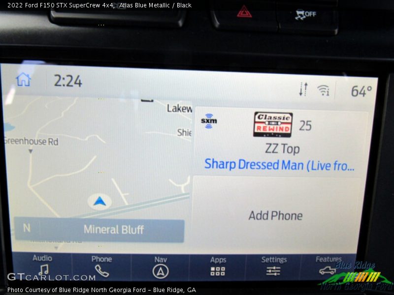 Atlas Blue Metallic / Black 2022 Ford F150 STX SuperCrew 4x4