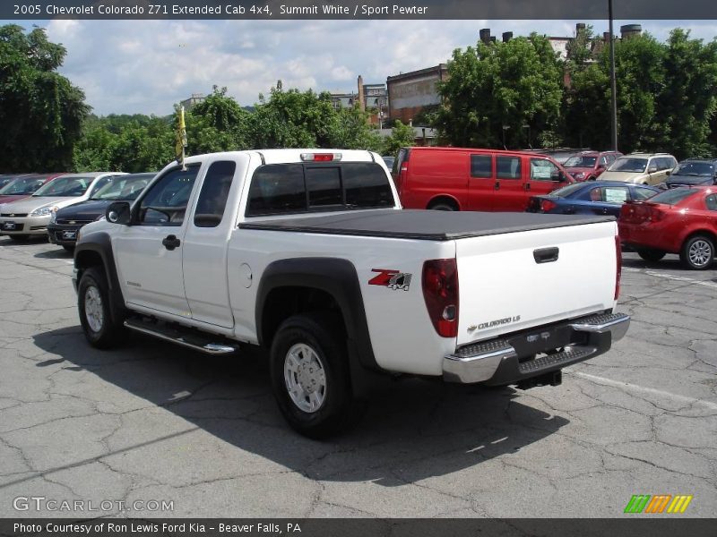Summit White / Sport Pewter 2005 Chevrolet Colorado Z71 Extended Cab 4x4