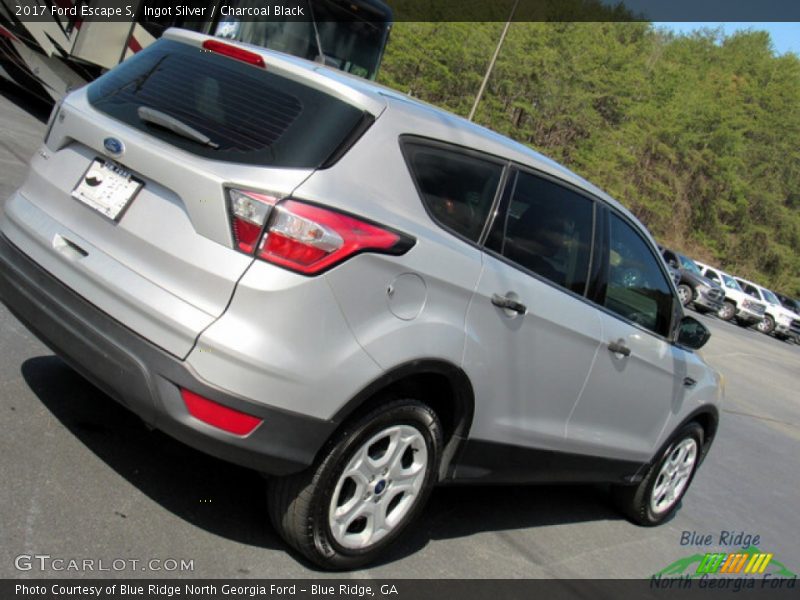 Ingot Silver / Charcoal Black 2017 Ford Escape S