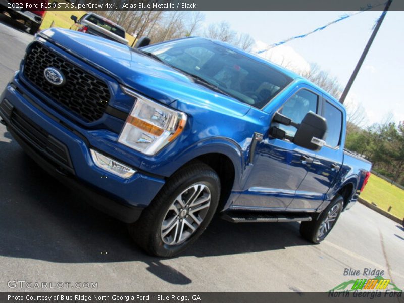 Atlas Blue Metallic / Black 2022 Ford F150 STX SuperCrew 4x4