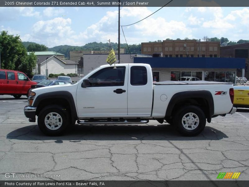 Summit White / Sport Pewter 2005 Chevrolet Colorado Z71 Extended Cab 4x4