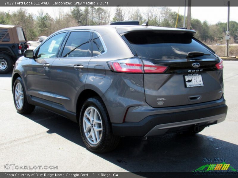 Carbonized Gray Metallic / Dune 2022 Ford Edge SEL AWD