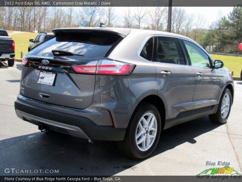 Carbonized Gray Metallic / Dune 2022 Ford Edge SEL AWD