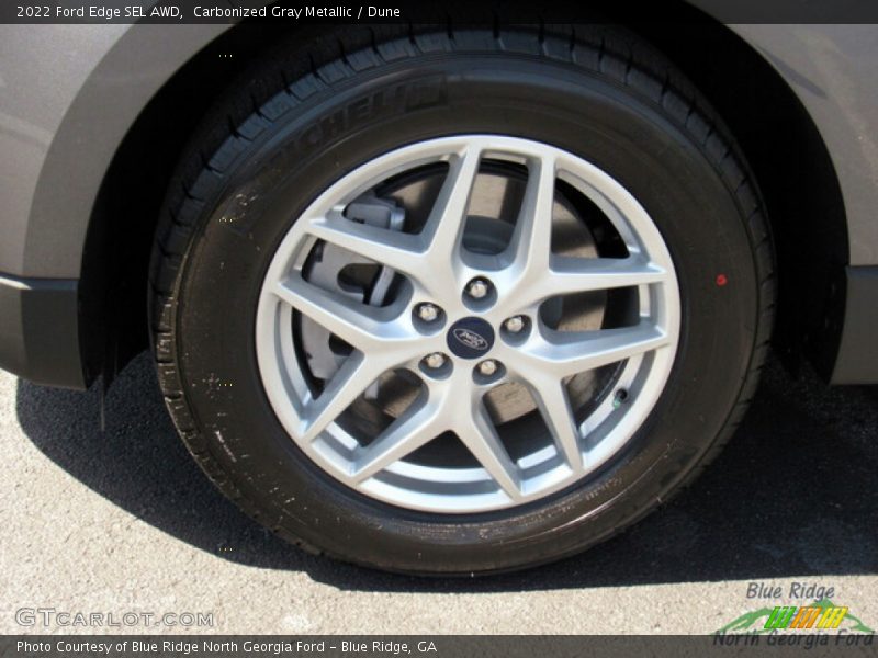 Carbonized Gray Metallic / Dune 2022 Ford Edge SEL AWD