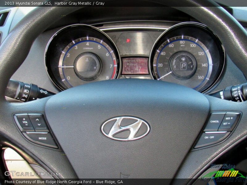 Harbor Gray Metallic / Gray 2013 Hyundai Sonata GLS