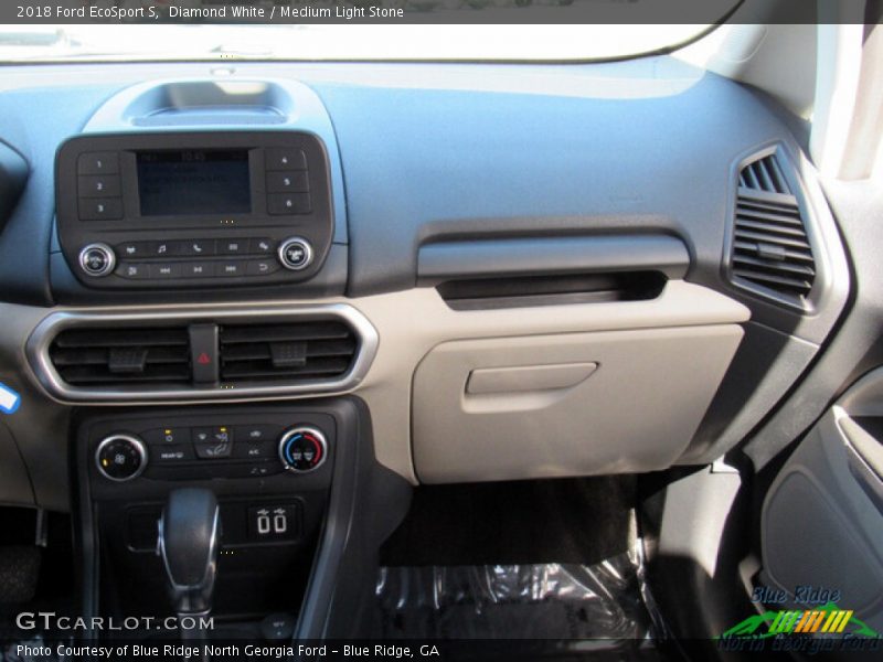 Diamond White / Medium Light Stone 2018 Ford EcoSport S