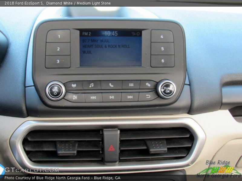 Diamond White / Medium Light Stone 2018 Ford EcoSport S