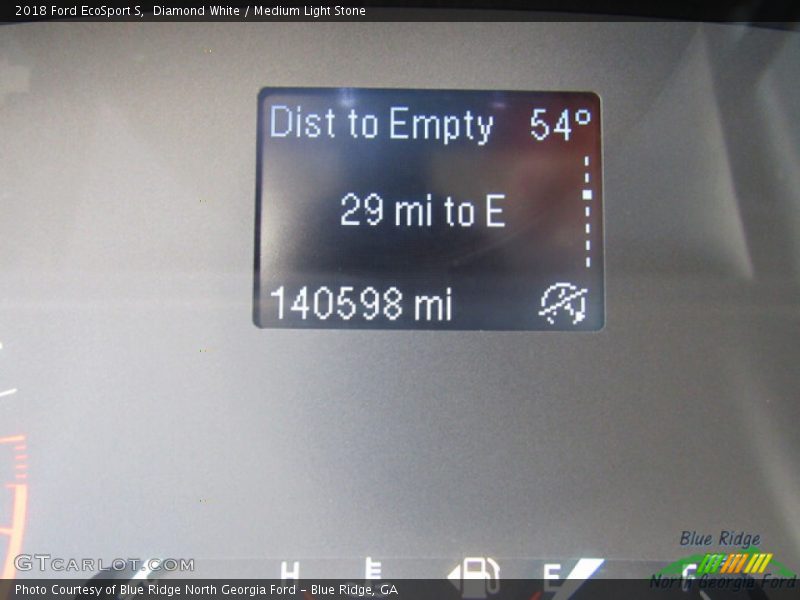 Diamond White / Medium Light Stone 2018 Ford EcoSport S