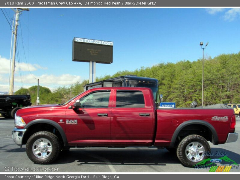Delmonico Red Pearl / Black/Diesel Gray 2018 Ram 2500 Tradesman Crew Cab 4x4