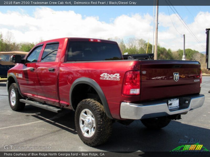 Delmonico Red Pearl / Black/Diesel Gray 2018 Ram 2500 Tradesman Crew Cab 4x4