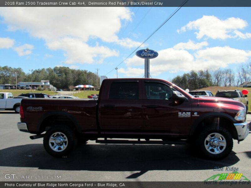 Delmonico Red Pearl / Black/Diesel Gray 2018 Ram 2500 Tradesman Crew Cab 4x4