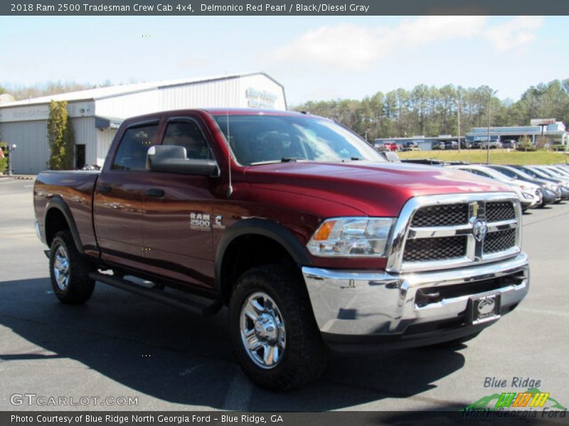 Delmonico Red Pearl / Black/Diesel Gray 2018 Ram 2500 Tradesman Crew Cab 4x4