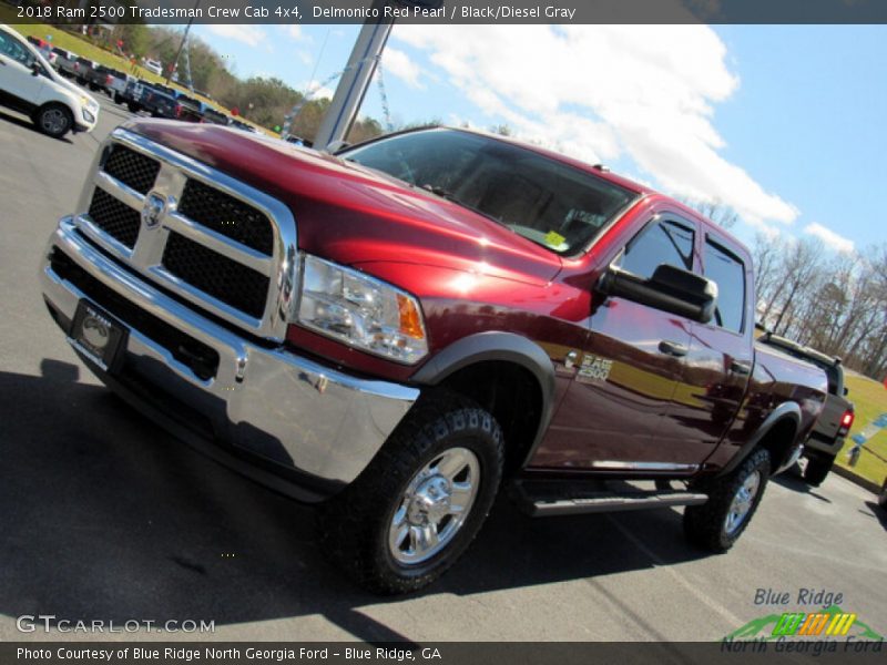 Delmonico Red Pearl / Black/Diesel Gray 2018 Ram 2500 Tradesman Crew Cab 4x4