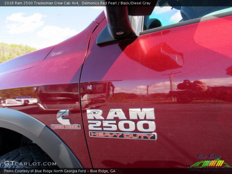 Delmonico Red Pearl / Black/Diesel Gray 2018 Ram 2500 Tradesman Crew Cab 4x4
