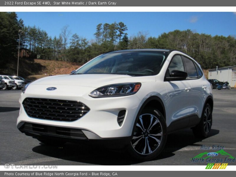 Star White Metallic / Dark Earth Gray 2022 Ford Escape SE 4WD