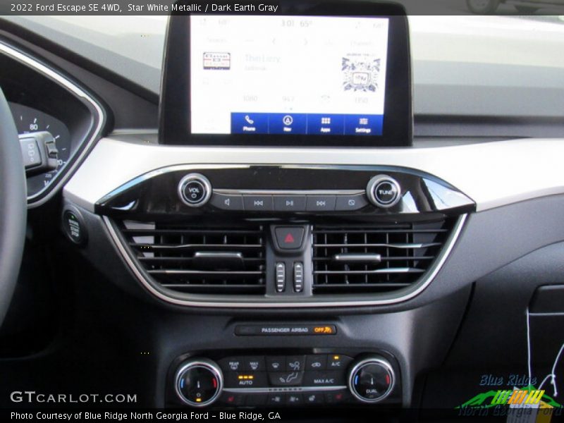 Star White Metallic / Dark Earth Gray 2022 Ford Escape SE 4WD