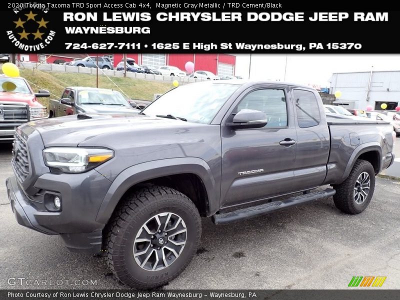 Magnetic Gray Metallic / TRD Cement/Black 2020 Toyota Tacoma TRD Sport Access Cab 4x4