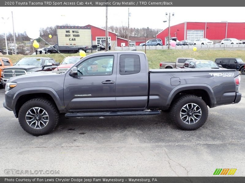 Magnetic Gray Metallic / TRD Cement/Black 2020 Toyota Tacoma TRD Sport Access Cab 4x4