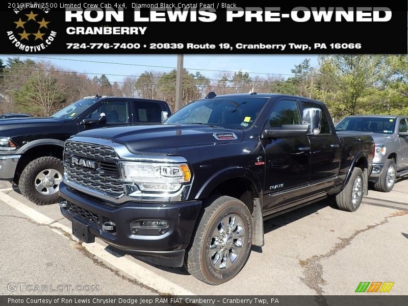 Diamond Black Crystal Pearl / Black 2019 Ram 2500 Limited Crew Cab 4x4