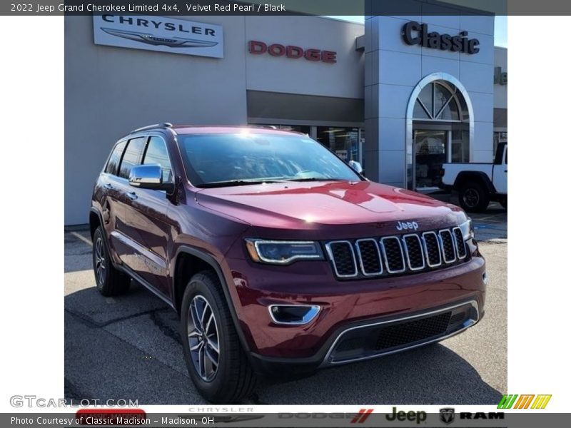 Velvet Red Pearl / Black 2022 Jeep Grand Cherokee Limited 4x4