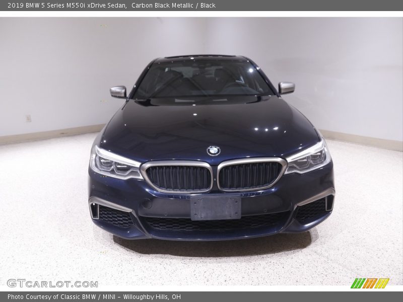 Carbon Black Metallic / Black 2019 BMW 5 Series M550i xDrive Sedan