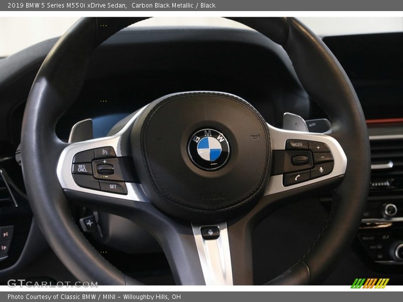 Carbon Black Metallic / Black 2019 BMW 5 Series M550i xDrive Sedan