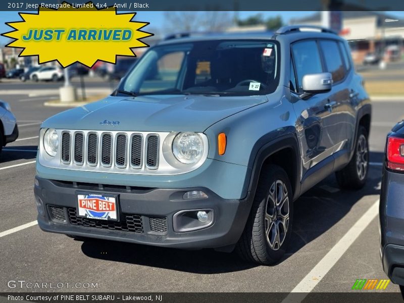 Anvil / Black 2017 Jeep Renegade Limited 4x4