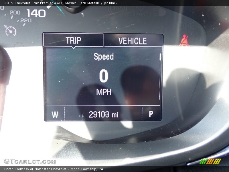 Mosaic Black Metallic / Jet Black 2019 Chevrolet Trax Premier AWD