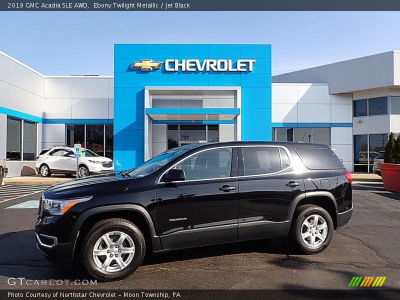 Ebony Twilight Metallic / Jet Black 2019 GMC Acadia SLE AWD