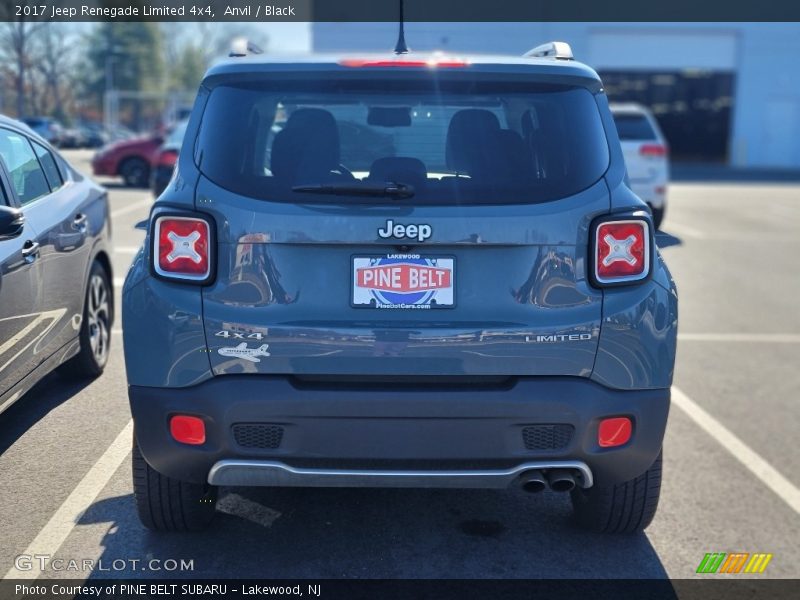 Anvil / Black 2017 Jeep Renegade Limited 4x4