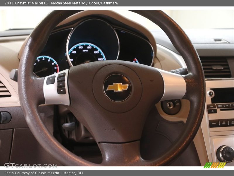 Mocha Steel Metallic / Cocoa/Cashmere 2011 Chevrolet Malibu LS