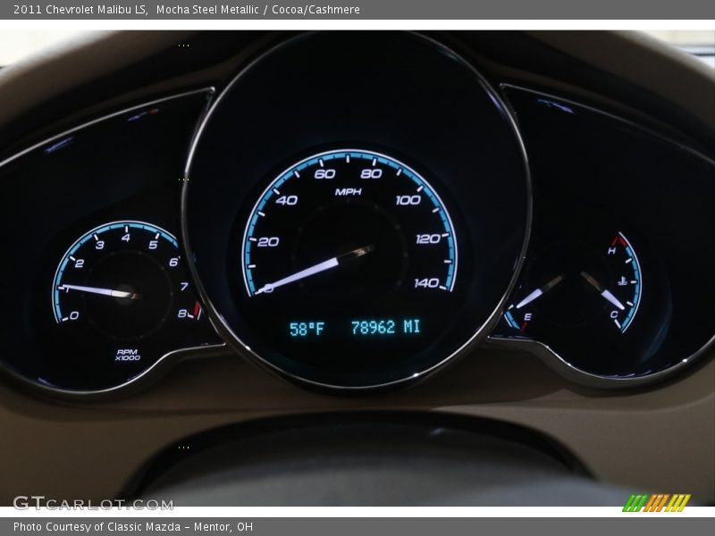 Mocha Steel Metallic / Cocoa/Cashmere 2011 Chevrolet Malibu LS
