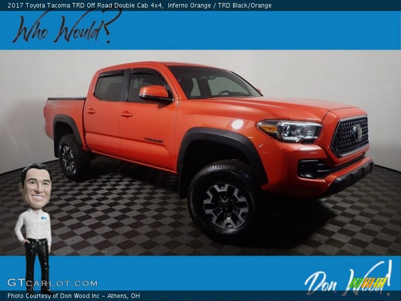 Inferno Orange / TRD Black/Orange 2017 Toyota Tacoma TRD Off Road Double Cab 4x4