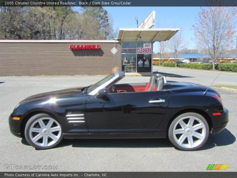 Black / Dark Slate Grey/Cedar 2005 Chrysler Crossfire Limited Roadster