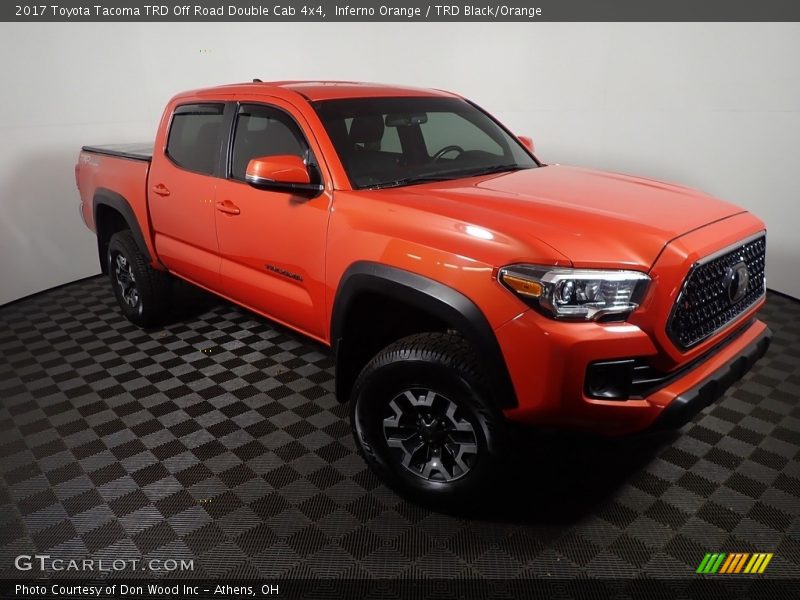 Inferno Orange / TRD Black/Orange 2017 Toyota Tacoma TRD Off Road Double Cab 4x4