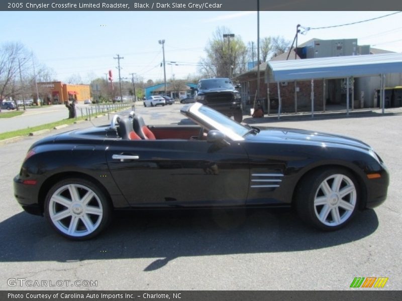 Black / Dark Slate Grey/Cedar 2005 Chrysler Crossfire Limited Roadster