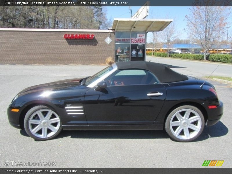 Black / Dark Slate Grey/Cedar 2005 Chrysler Crossfire Limited Roadster