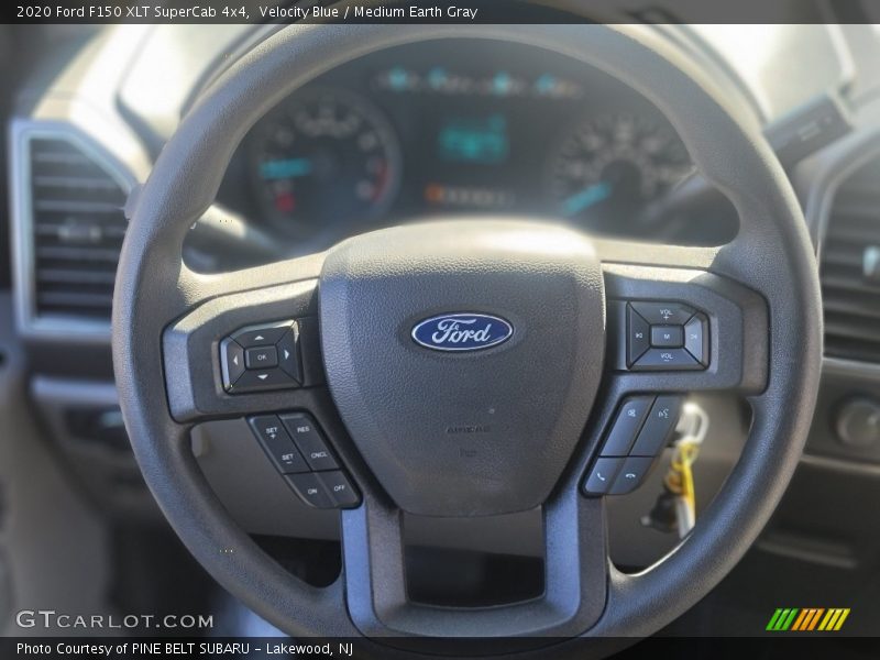 Velocity Blue / Medium Earth Gray 2020 Ford F150 XLT SuperCab 4x4