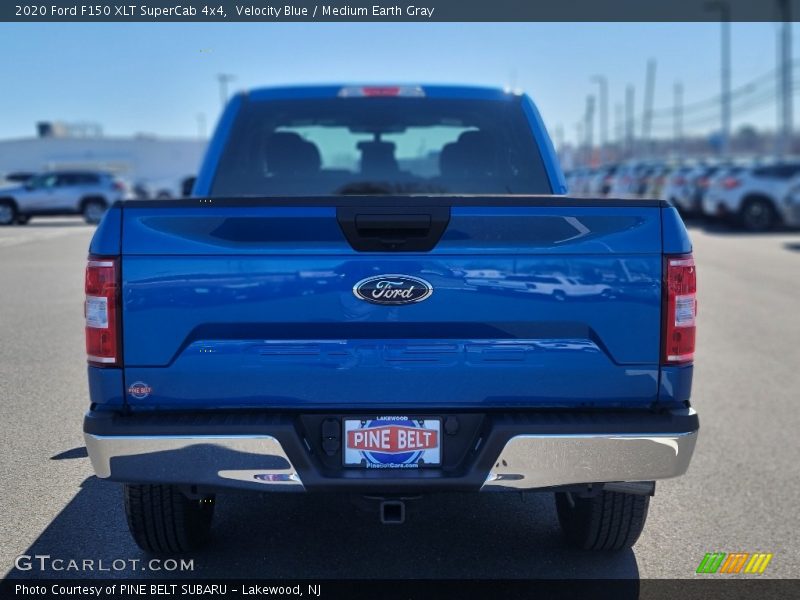 Velocity Blue / Medium Earth Gray 2020 Ford F150 XLT SuperCab 4x4