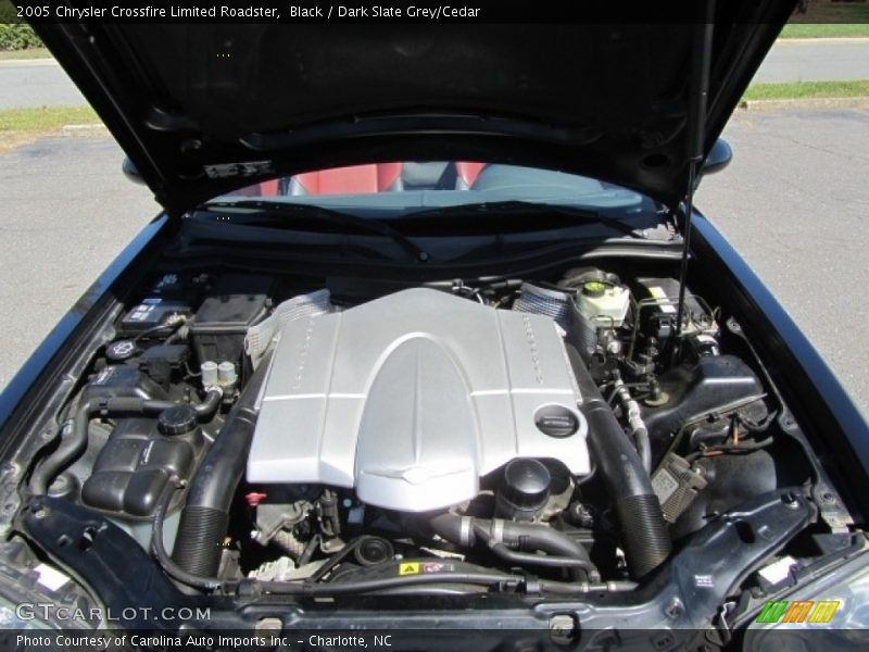 Black / Dark Slate Grey/Cedar 2005 Chrysler Crossfire Limited Roadster