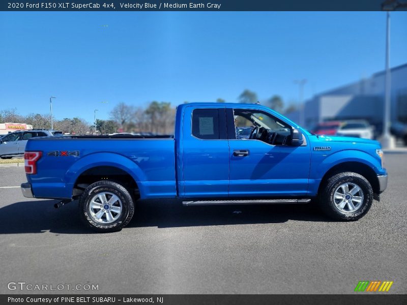 Velocity Blue / Medium Earth Gray 2020 Ford F150 XLT SuperCab 4x4