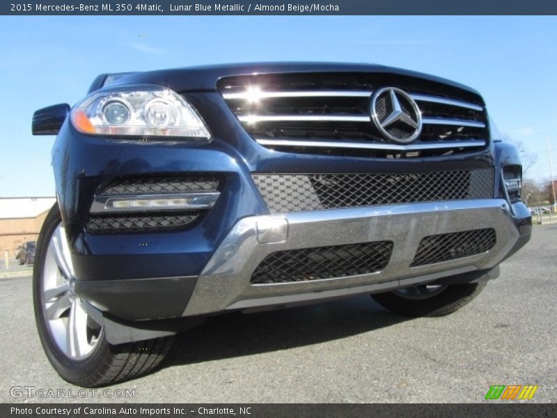 Lunar Blue Metallic / Almond Beige/Mocha 2015 Mercedes-Benz ML 350 4Matic