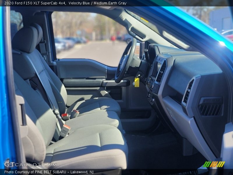 Velocity Blue / Medium Earth Gray 2020 Ford F150 XLT SuperCab 4x4