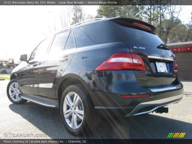 Lunar Blue Metallic / Almond Beige/Mocha 2015 Mercedes-Benz ML 350 4Matic