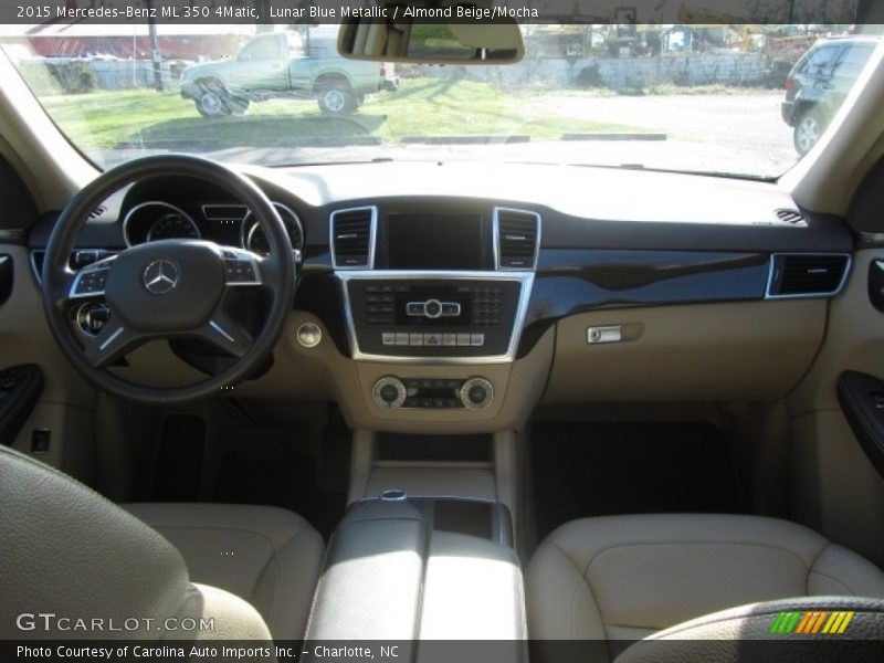Lunar Blue Metallic / Almond Beige/Mocha 2015 Mercedes-Benz ML 350 4Matic