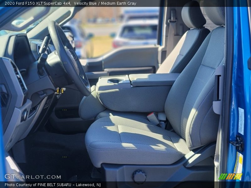 Velocity Blue / Medium Earth Gray 2020 Ford F150 XLT SuperCab 4x4