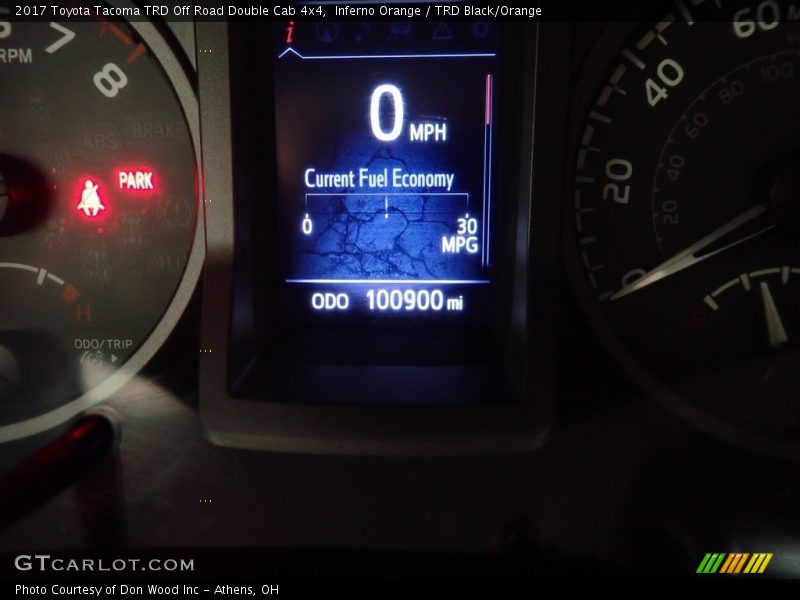 Inferno Orange / TRD Black/Orange 2017 Toyota Tacoma TRD Off Road Double Cab 4x4