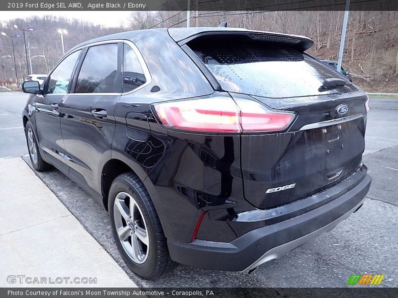 Agate Black / Ebony 2019 Ford Edge SEL AWD